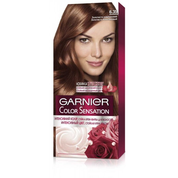 "Garnier Color Sensation Крем-фарба для волосся 6.35 золотисто -Каштановий
