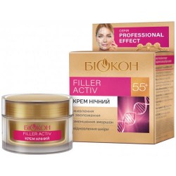 БІОКОН Філлер Актив Крем для обличчя 55+ Нічний 50мл.