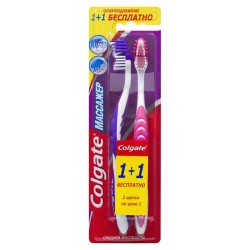 Colgate зубная щетка 1+1 массажер