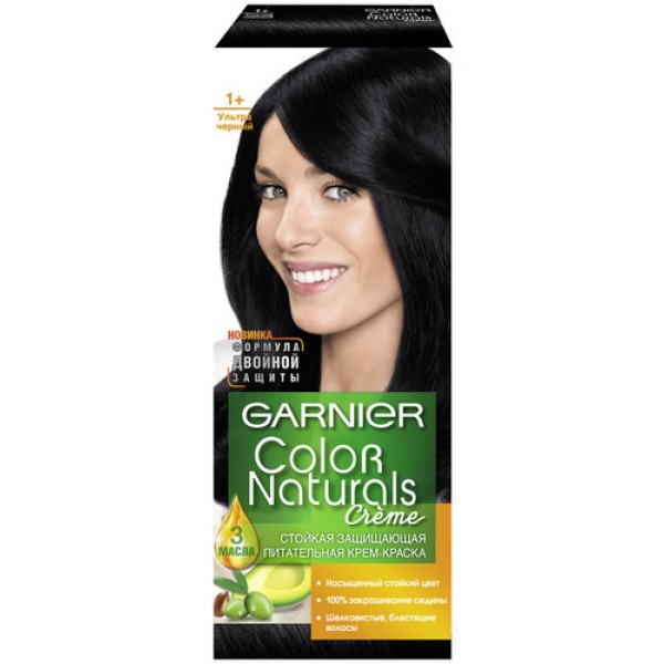 "Garnier" крем-краска для волос "Черный, 1"