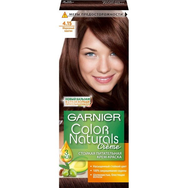 "Garnier" крем-фарба для волосся "Морозний каштан, 4.15"