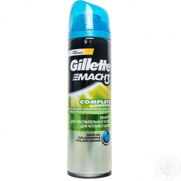 "Gillette" гель для гоління "Мак-3 компліт сенсетів" 200мл.