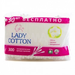 "Lady Cotton" ватные диски 300+30шт.