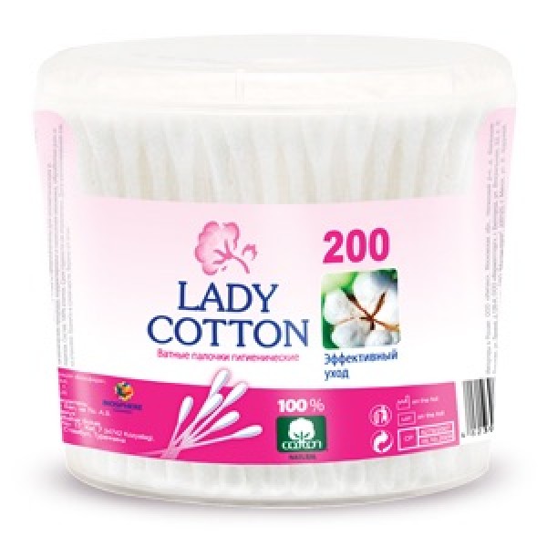 "Lady Cotton" ватные палочки 200шт.