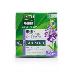 ЧИСТА ЛІНІЯ Фіто-крем для обличчя 55+ Шоломниця і Морошка 45мл.