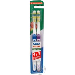 Oral-B зубная щетка 1+1 3 эффект макси клин