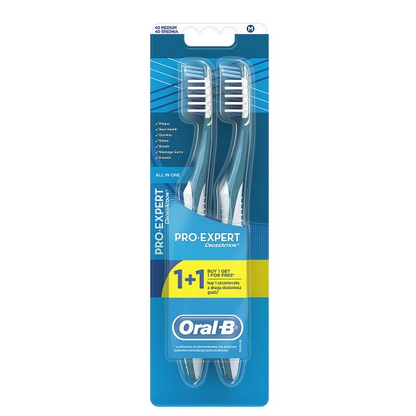Oral-B зубна щітка 1+1 про експерт все в одному