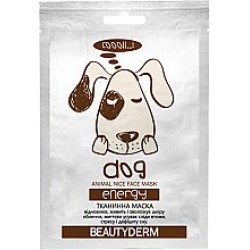 BEAUTY DERM Тканинна Маска для обличчя - Оновлююча Собачка 25мл.