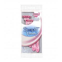 Станки Gillette Venus Simply 3 для бритья одноразовые  4шт / 1 уп