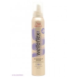 Wellaflex пінка для волосся сильна фіксація 3 миттєвий об'єм 200мл.