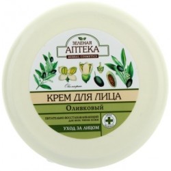 ЗЕЛЕНА АПТЕКА Крем для обличчя Поживно Відновлюючий Оливковий 200мл.